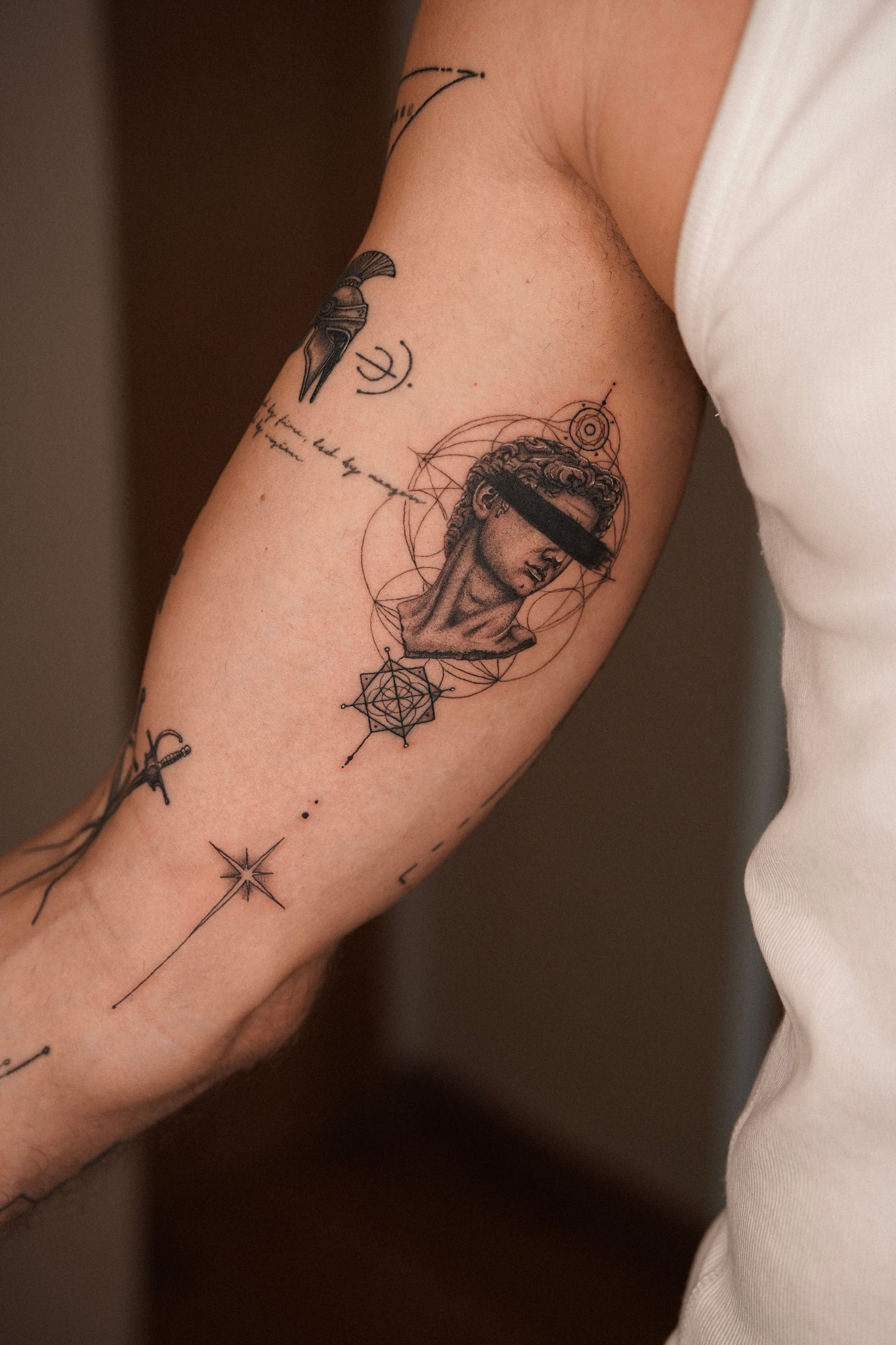 Blindfolded David Tattoo 