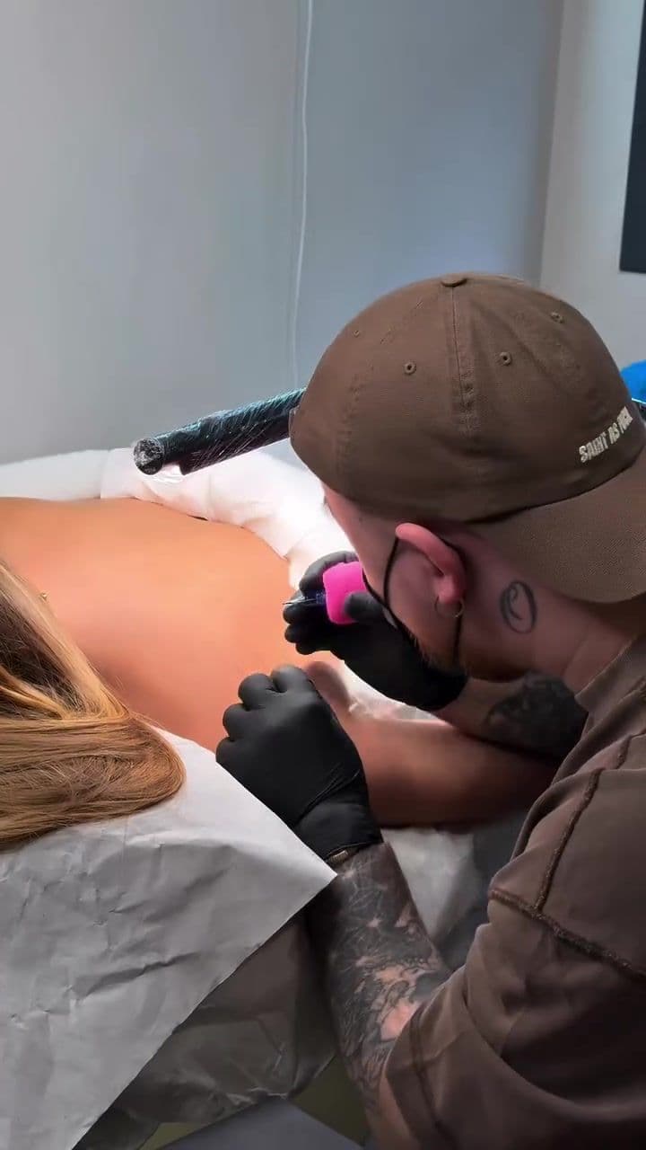 Crescent Moon Fineline - First Tattoo Journey