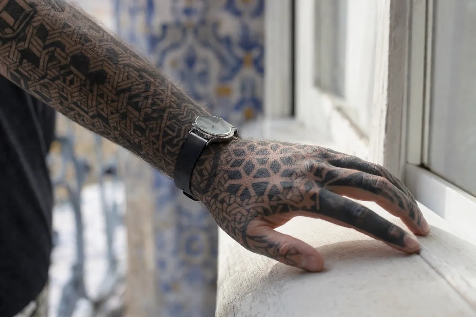 Geometric Tattoo Sleeve: How the Design Actually Comes Together — Styles & Techniques, Sasha Tattooist Lisbon
