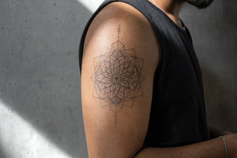 Geometric Tattoos for Men: What the Style Actually Demands