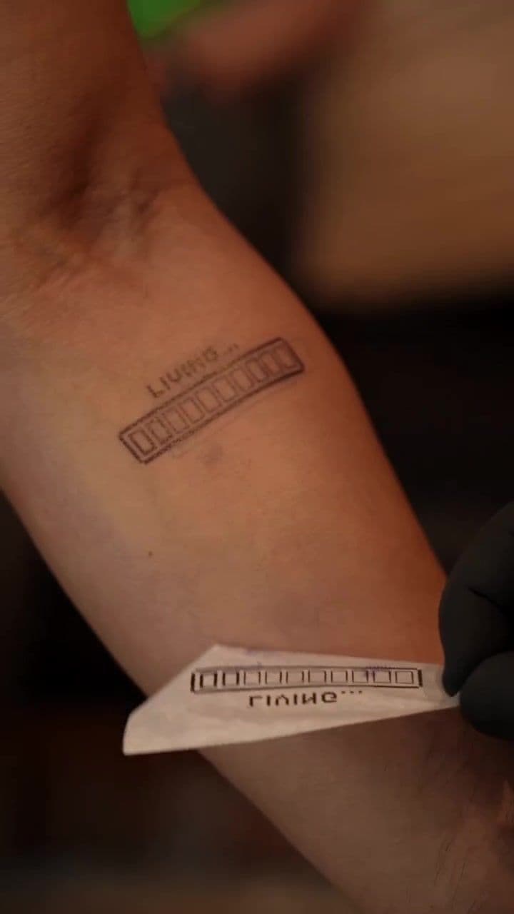 Living - The Loading Bar Tattoo