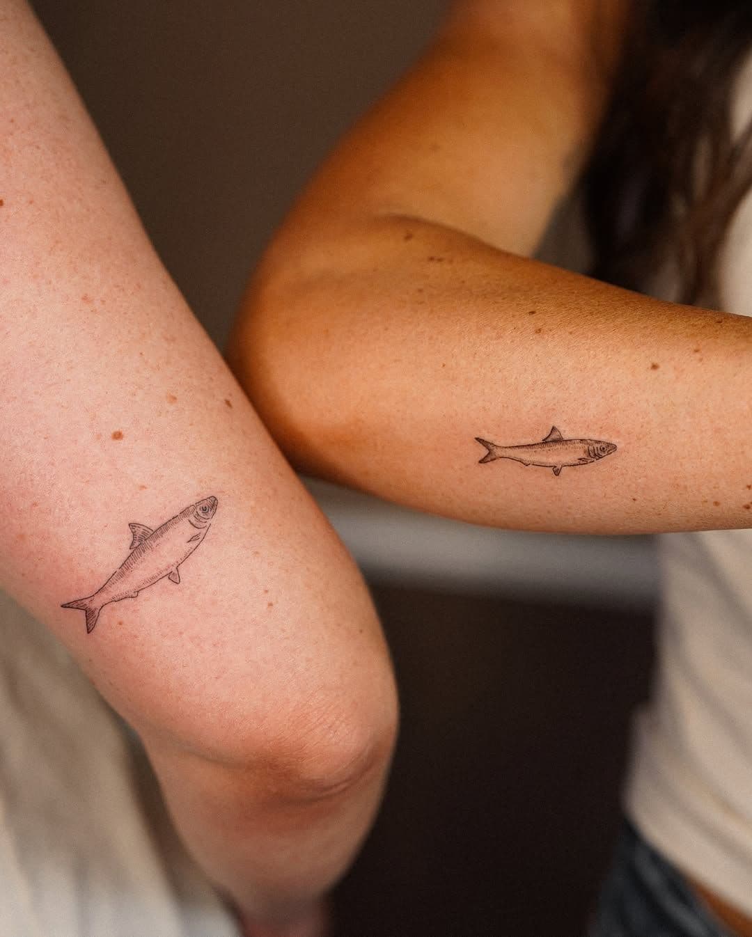 Matching Fish Tattoos for Two