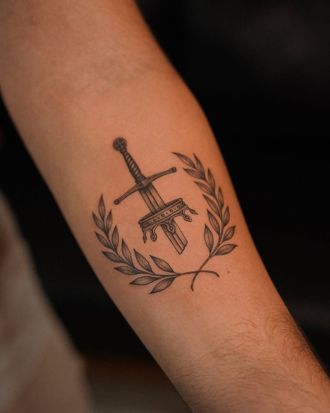 Sword and Laurel — A Brother's First Ink