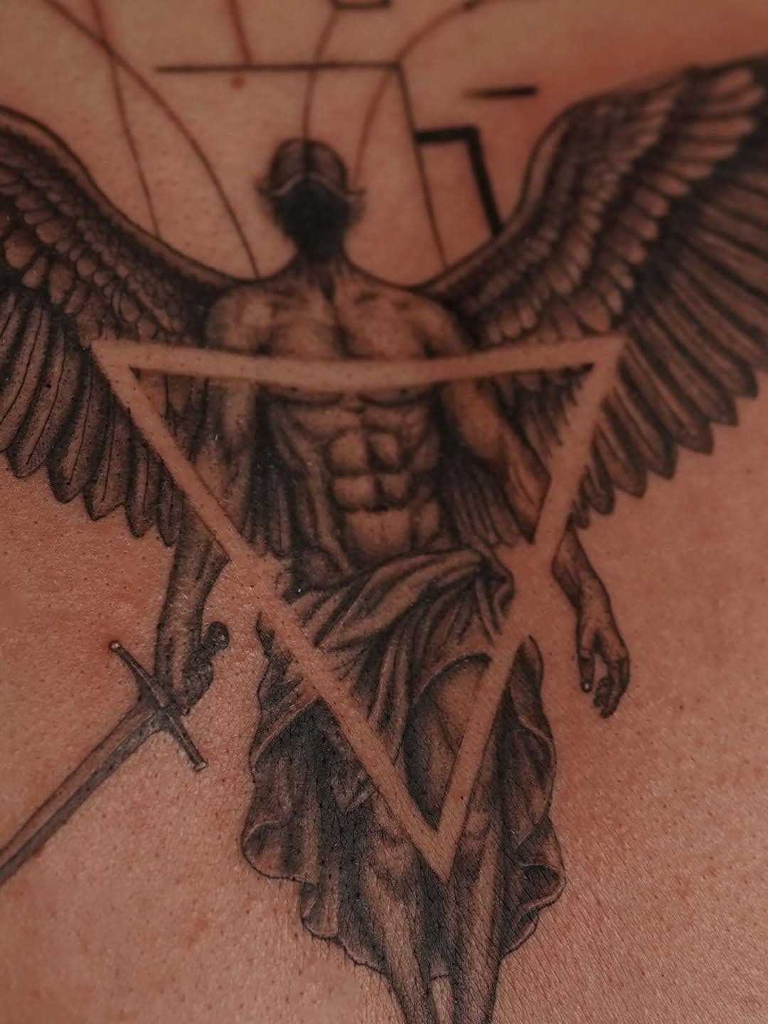 Warrior Angel Upper Back Piece
