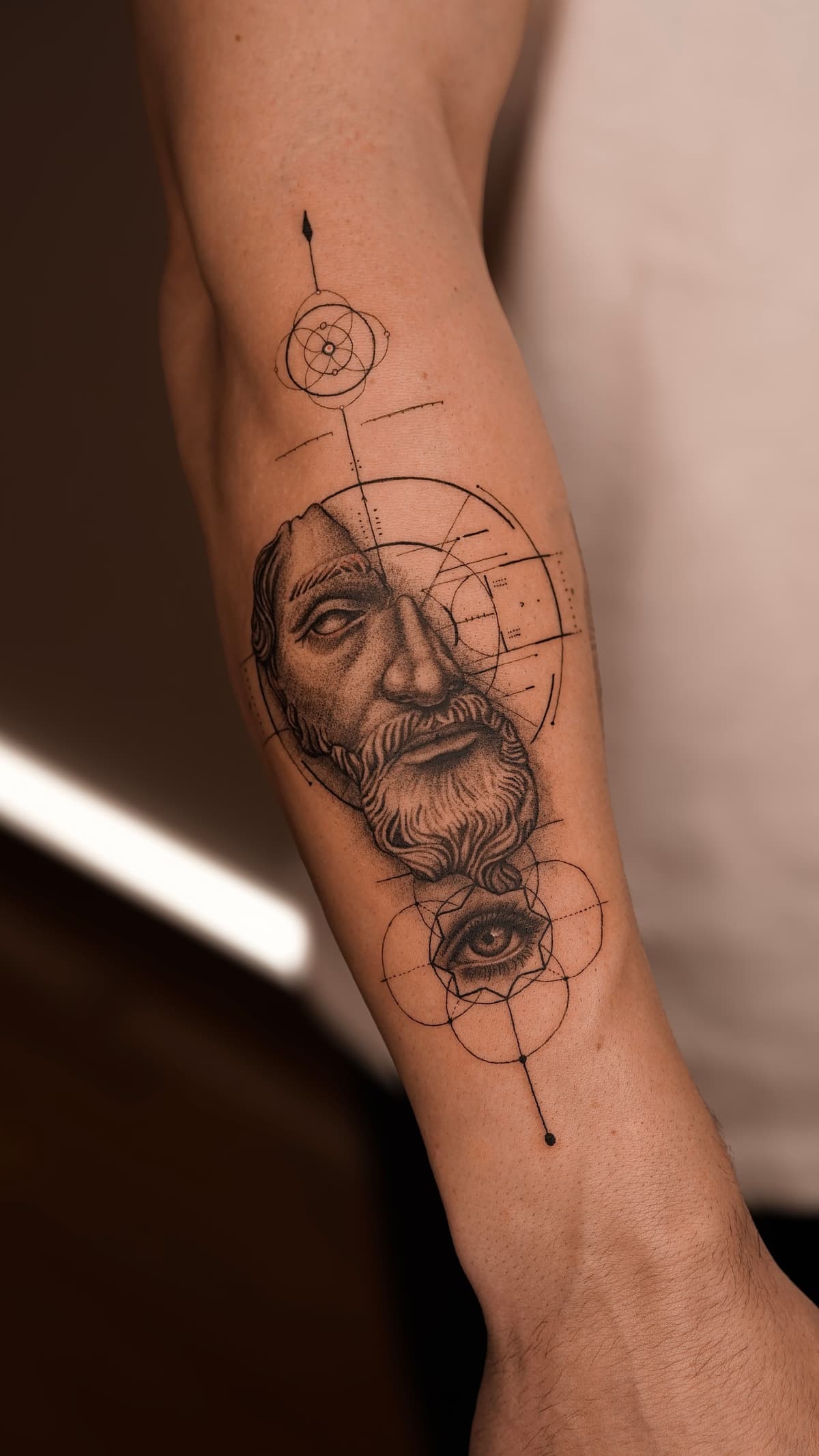 Marcus Aurelius Geometric Tattoo 1